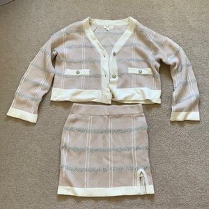 One set cardigan and skirt